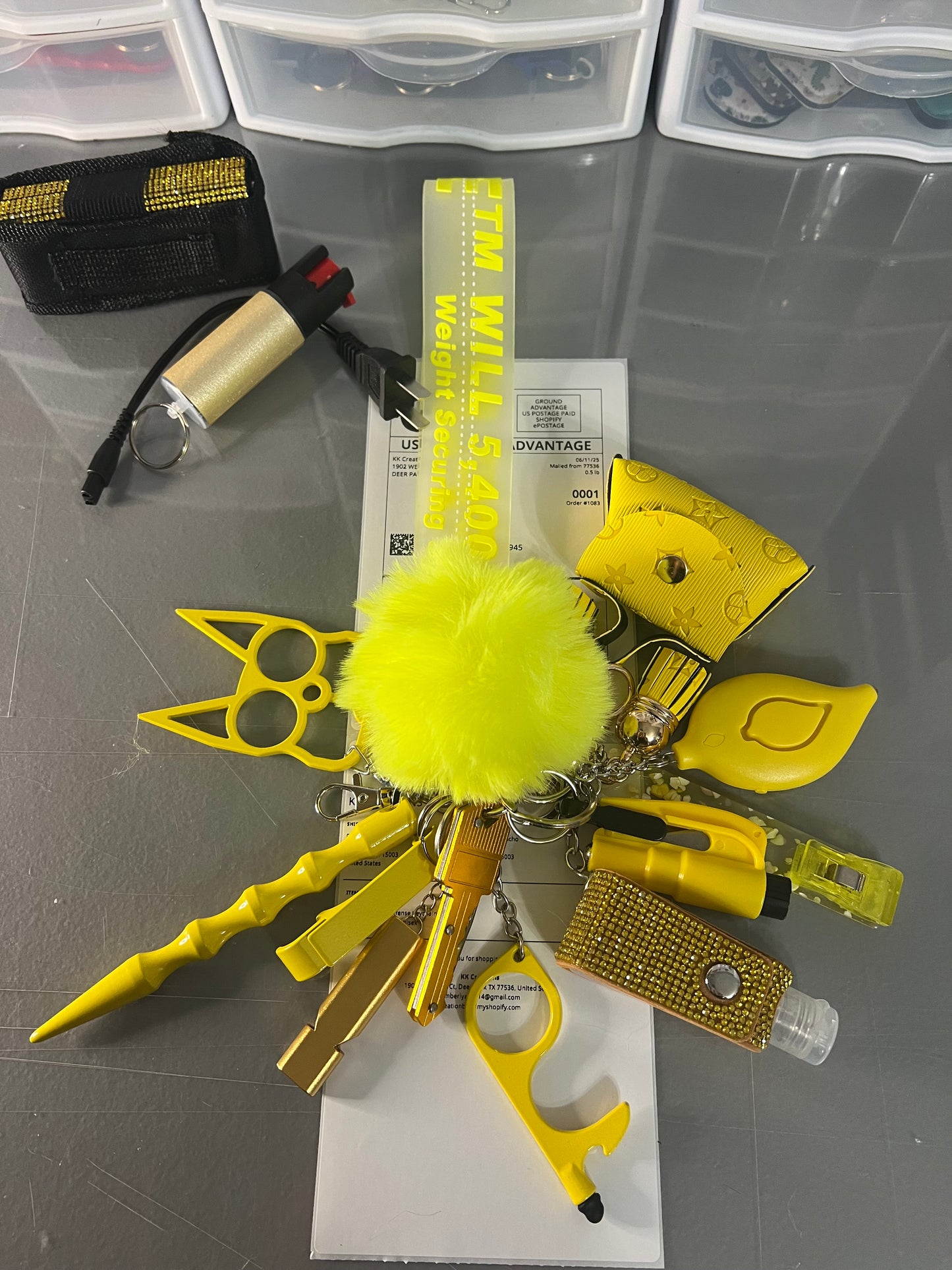 Self Defense Keychain- 15 piece