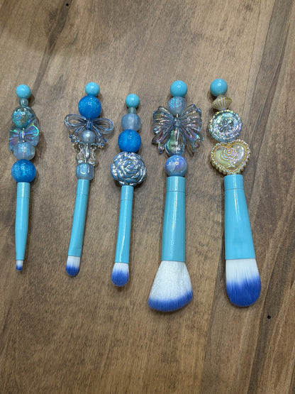 5 piece makeup beaded brush set