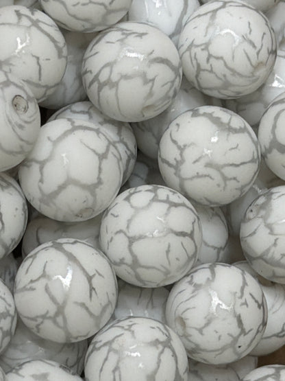 Crackle Silicone 15mm - 30 pieces