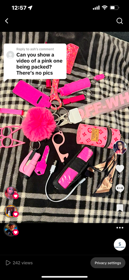 Self Defense Keychain- 15 piece