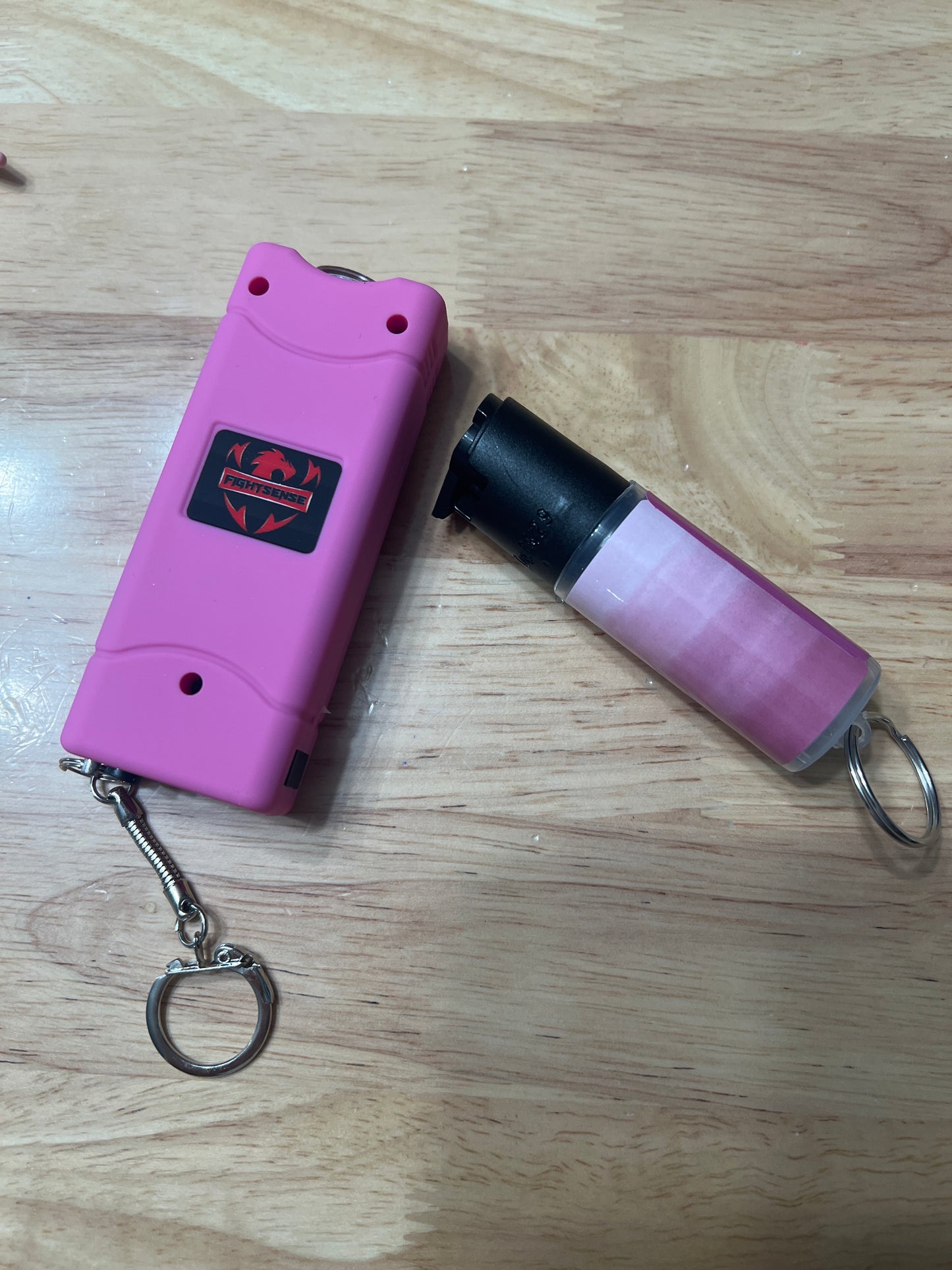 Pink spray and zap combo.