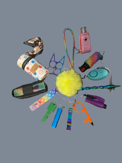 Self Defense Keychain- 15 piece