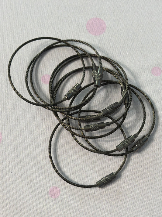 Blank cup charm rings - 10 pc