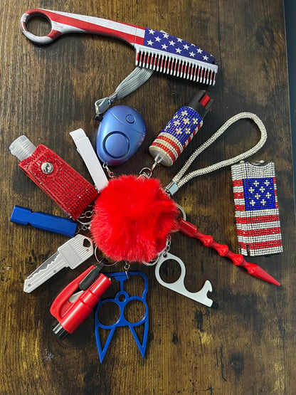 Self Defense Keychain- 15 piece