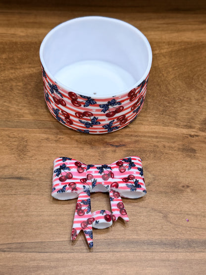 Cup boots and matching straw toppers