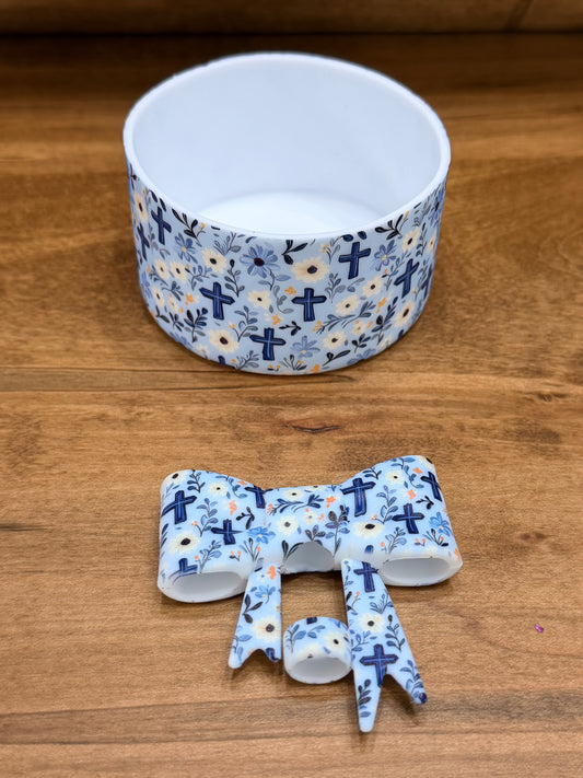 Cup boots and matching straw toppers
