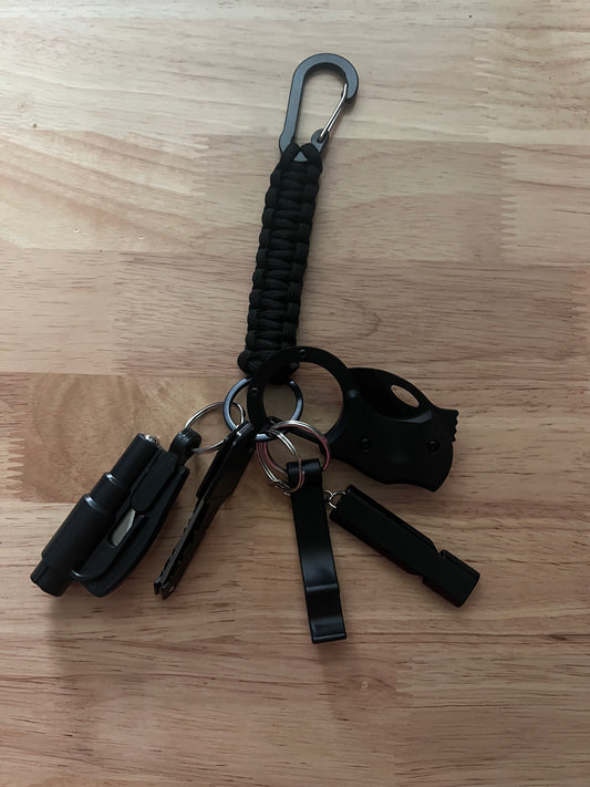 6 piece Paracord Keychain
