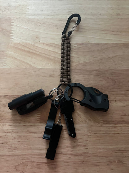 6 piece Paracord Keychain