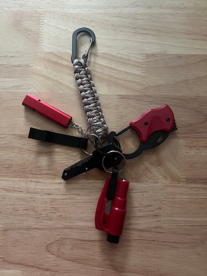 6 piece Paracord Keychain