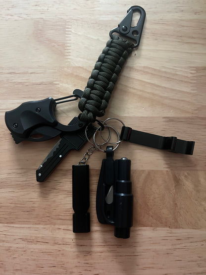 6 piece Paracord Keychain
