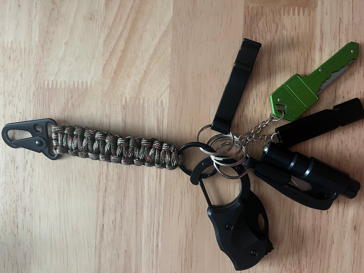 6 piece Paracord Keychain