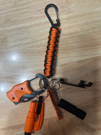 6 piece Paracord Keychain