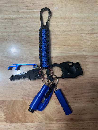 6 piece Paracord Keychain