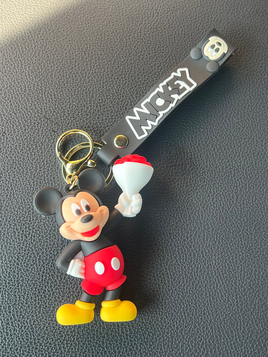 Mickey and Minnie keychains