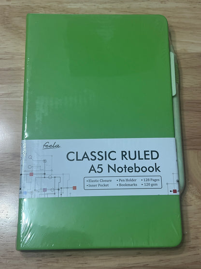 A5 Notebook with matching pen