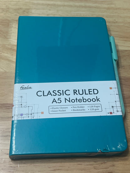 A5 Notebook with matching pen