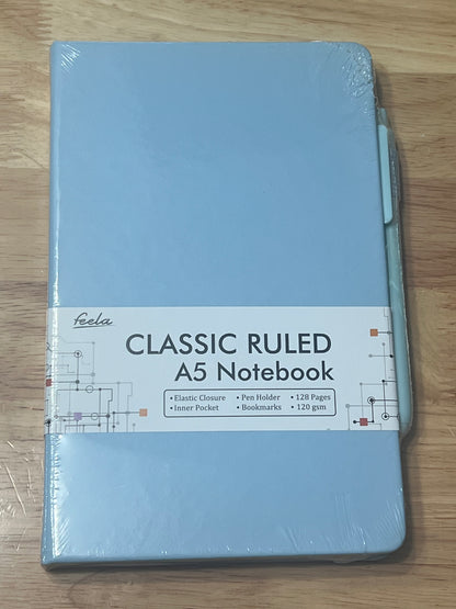 A5 Notebook with matching pen