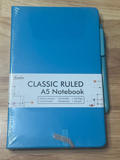 A5 Notebook with matching pen