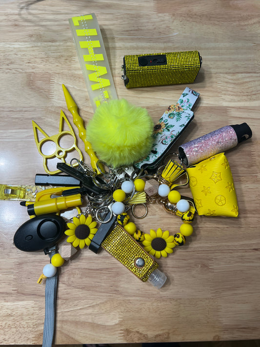 18 piece Sunflower Keychain