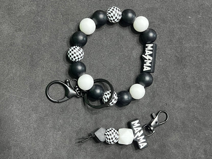 Breaded Bracelet and Keychain combo